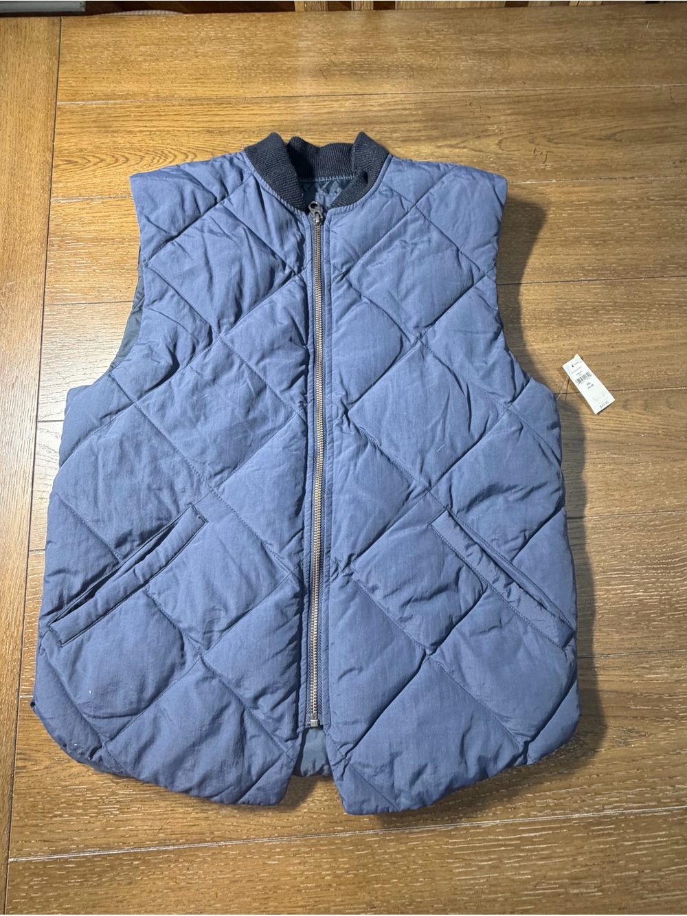 NWT GAP Kids Boy’s Navy Blue Full Zip Quilted Puffer Vest Size XXL 14-16 Preppy